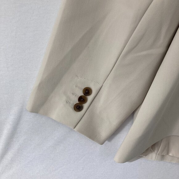 New Old Navy Blazer size XXL Cream Tan One Button Preppy Office Career Work - Picture 8 of 9